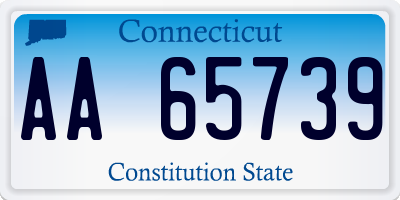 CT license plate AA65739