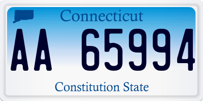 CT license plate AA65994