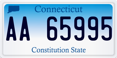 CT license plate AA65995