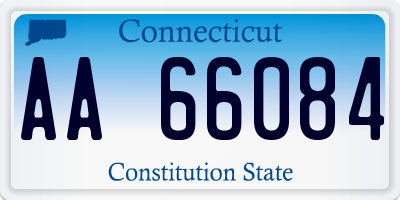 CT license plate AA66084