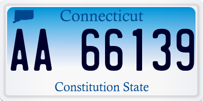 CT license plate AA66139