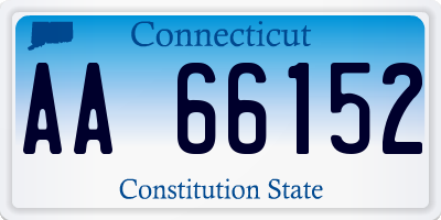 CT license plate AA66152