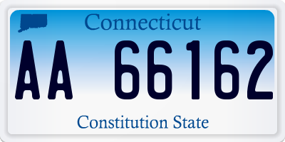 CT license plate AA66162