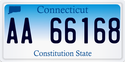 CT license plate AA66168