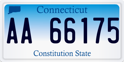 CT license plate AA66175