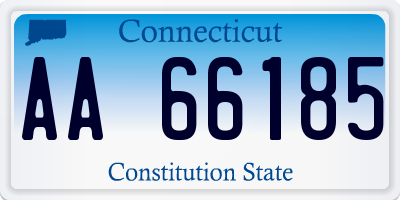 CT license plate AA66185