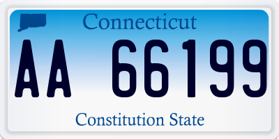 CT license plate AA66199