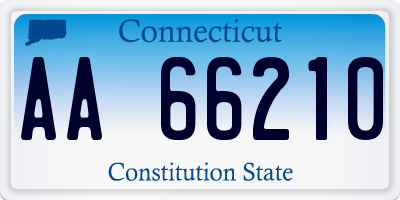 CT license plate AA66210