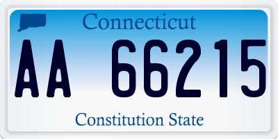 CT license plate AA66215