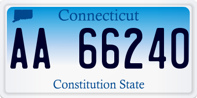 CT license plate AA66240