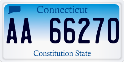 CT license plate AA66270