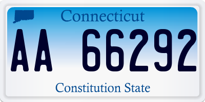 CT license plate AA66292