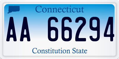 CT license plate AA66294