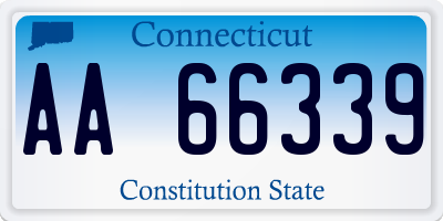 CT license plate AA66339