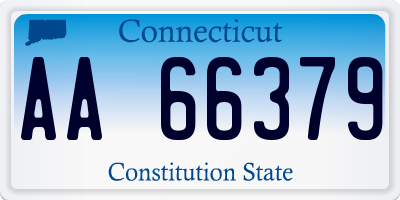 CT license plate AA66379