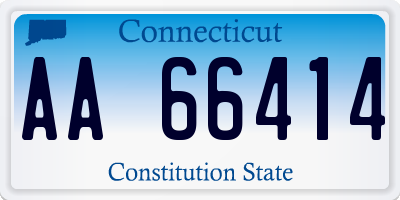 CT license plate AA66414