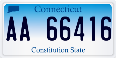 CT license plate AA66416