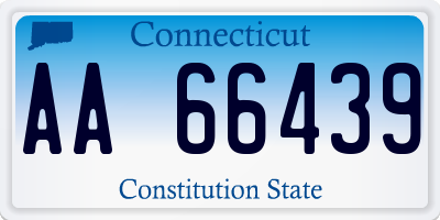 CT license plate AA66439