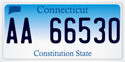 CT license plate AA66530