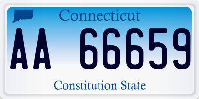 CT license plate AA66659