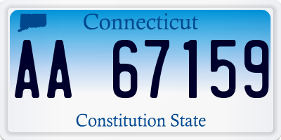 CT license plate AA67159