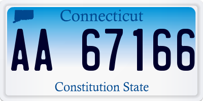 CT license plate AA67166