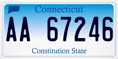 CT license plate AA67246