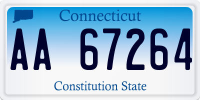 CT license plate AA67264