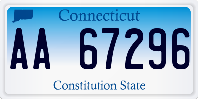 CT license plate AA67296