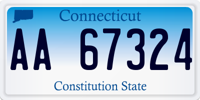 CT license plate AA67324