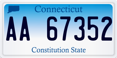 CT license plate AA67352