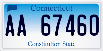 CT license plate AA67460