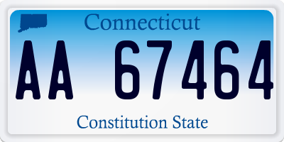 CT license plate AA67464