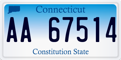 CT license plate AA67514