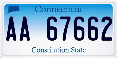 CT license plate AA67662