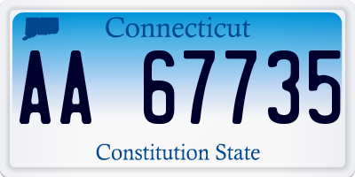 CT license plate AA67735
