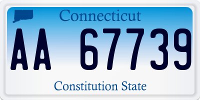 CT license plate AA67739