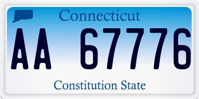 CT license plate AA67776