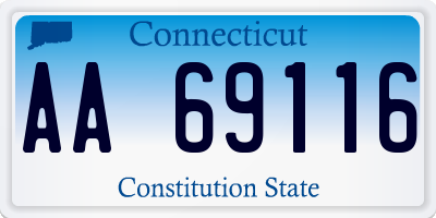 CT license plate AA69116