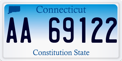 CT license plate AA69122