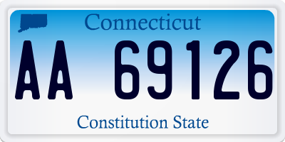 CT license plate AA69126