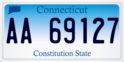 CT license plate AA69127