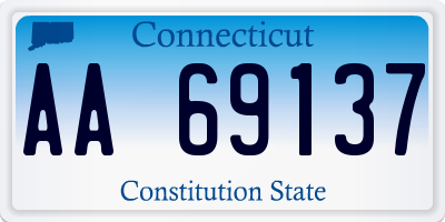 CT license plate AA69137