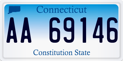 CT license plate AA69146