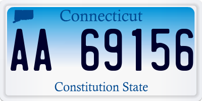 CT license plate AA69156