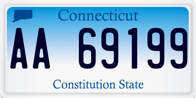 CT license plate AA69199