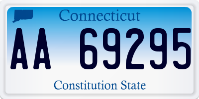 CT license plate AA69295