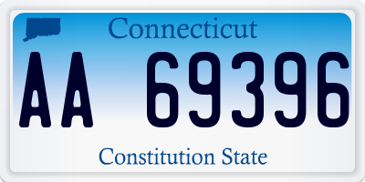 CT license plate AA69396