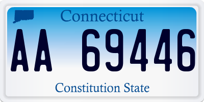 CT license plate AA69446