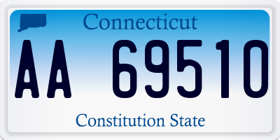 CT license plate AA69510